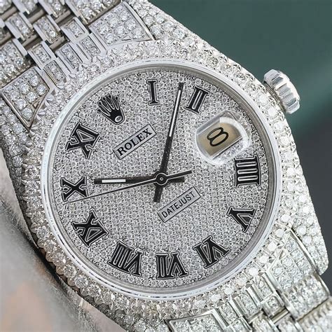 iced out watches real diamonds.